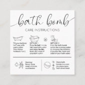 ロミニマルエレガントゴのバスボム気にの指示 スクエア名刺 (正面)