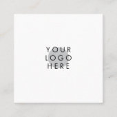 ロミニマルゴの名モダン刺を四角化 スクエア名刺 (裏面)