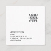 ロミニマルゴの名モダン刺を四角化 スクエア名刺 (正面)