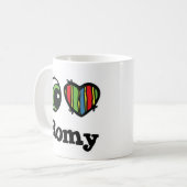 ロミーが大好き(ハート) コーヒーマグカップ (正面左)