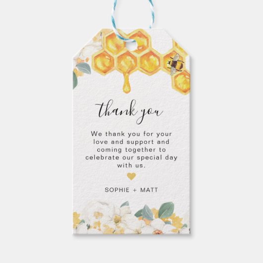 ロミーフローラハニーのまわりにメッセージカード ギフトタグ (正面)