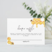 ロミー素朴のまわりに赤ちゃんシャワーおむつラッフル 招待状 (スタンド正面)