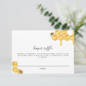 ロミー – ハニカムビーオムツラッフルチケットカード 招待状 (スタンド正面)