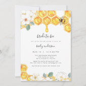 ロミー – フローラハニーのまわりにブライダルシャワー 招待状 (正面)