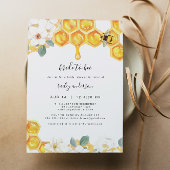 ロミー – フローラハニーのまわりにブライダルシャワー 招待状