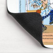 ロムニーがオバマの贈り物とカードおもしろいにジンガーを試す マウスパッド (コーナー)