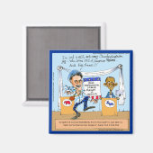 ロムニーがオバマの贈り物とカードおもしろいにジンガーを試す マグネット (正面/裏面)