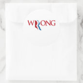 ロムニーが間違っている ラウンドシール (バッグ)