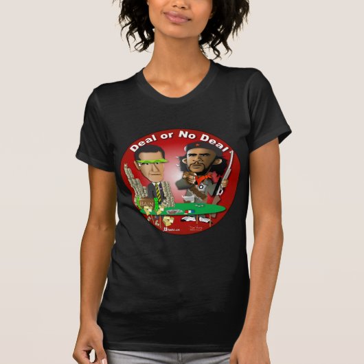 ロムニーとチェ・オバマ Tシャツ (正面)