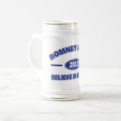 ロムニーとライアン信じ ビールジョッキ (正面左)