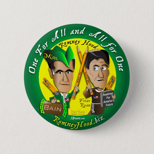 ロムニーのフードをすべて1つ 缶バッジ (正面)