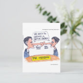 ロムニーリアンピノキオマージュおもしろいージョギフト&ティー ポストカード (スタンド正面)