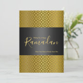 ロムバエレガントスパターンラマダーングリーティングカード 招待状 (スタンド正面)