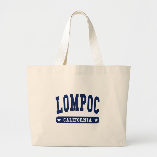 ロムポックカリフォルニアカレッジスタイルTシャツ ラージトートバッグ (正面)