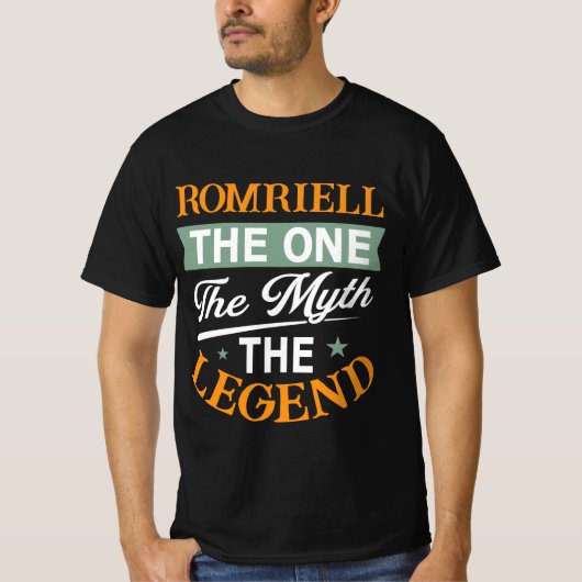 ロムリエル 唯一の人 説話伝説の男 Tシャツ (正面)