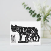 ロムルスとレムスのローマ神話 ポストカード (スタンド正面)