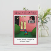 ロメおもしろい&ジュリエットパーティの招待状 招待状 (スタンド正面)