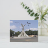 ロメ・トーゴの平和祈念像 ポストカード (スタンド正面)