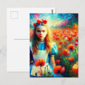 ロモグラフィー写真アリス・ヴァン・ゴッホ・ポピー ポストカード (正面/裏面)