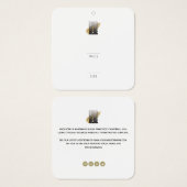 ロモダンゴぶら下がったのスクエア衣料価格ラベル (正面&裏面)