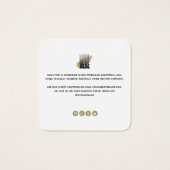 ロモダンゴぶら下がったのスクエア衣料価格ラベル (裏面)