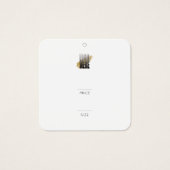 ロモダンゴぶら下がったのスクエア衣料価格ラベル (正面)