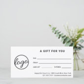 ロモダンゴシンプルギフト証書 (スタンド正面)