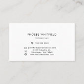 ロモダンゴシンプルビジネス ロイヤリティカード (裏面)