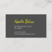 ロモダンゴミニマルキッチンビジネス&レストラン 名刺 (裏面)