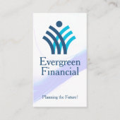 ロモダンゴ企業のブルー白 名刺 (正面)