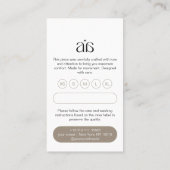 ロモダンゴ価格つるラベルカード 名刺 (裏面)