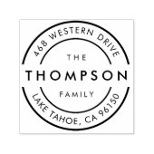 ロモダンゴ |ファミリ名差出人住所 セルフインキングスタンプ (デザイン)