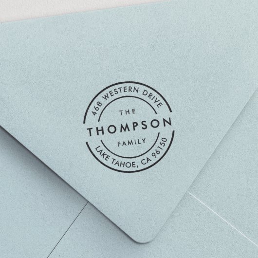 ロモダンゴ |ファミリ名差出人住所 セルフインキングスタンプ