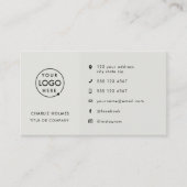 ロモダンゴ |プロフェッショナルグレーのソーシャルメディアのアイコン 名刺 (正面)