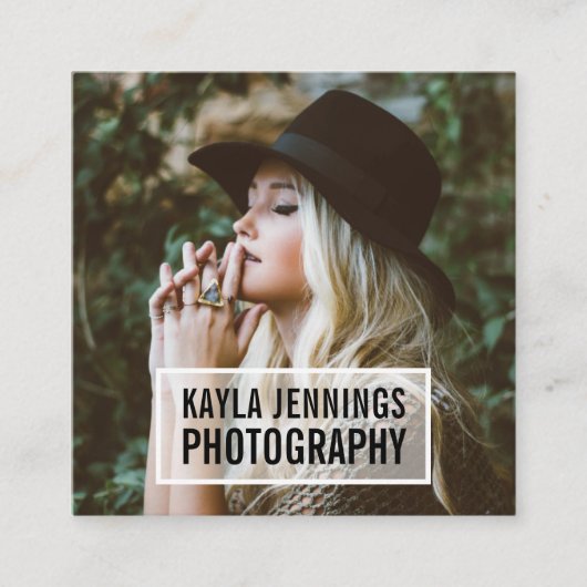 ロモダンゴ |写真家 スクエア名刺 (正面)