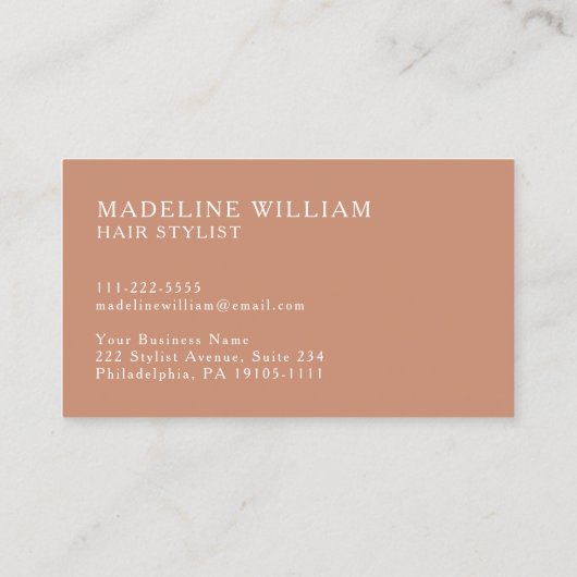 ロモダンゴTerracottaエレガント 名刺 (裏面)