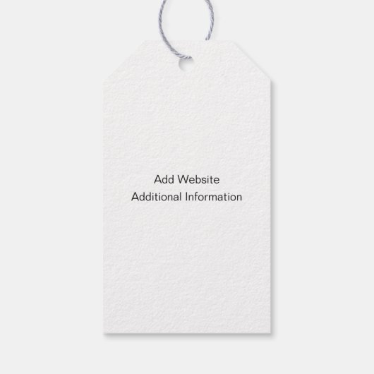 ロモダンミニマルゴファッション服の追加つるラベル ギフトタグ (裏面)