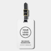 ロモダン企業のゴQRコード ラゲッジタグ (正面縦)