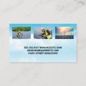 ロモダン太陽のゴ | クリーンエネルギー | 技術者 名刺 (裏面)