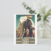 ロヤトリエスティノインデスサービス表現ポーボンベイ ポストカード (スタンド正面)