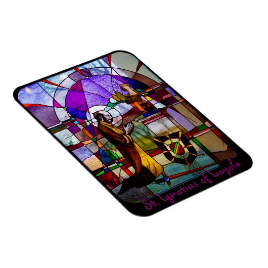 ロヨラの聖イグネイシャスのステンドグラス窓 マグネット (右側)