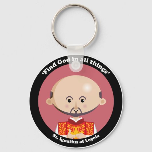 ロヨラの聖イグネイシャス キーホルダー (正面)