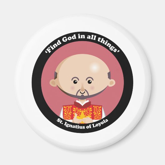 ロヨラの聖イグネイシャス マグネット (正面)