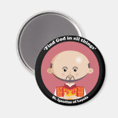 ロヨラの聖イグネイシャス マグネット (正面/裏面)