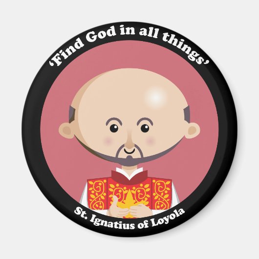 ロヨラの聖イグネイシャス マグネット (正面)