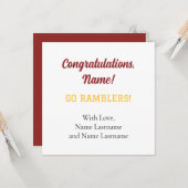 ロヨラ大学シカゴLUCギフトカード カード (正面/裏面インサイチュ)