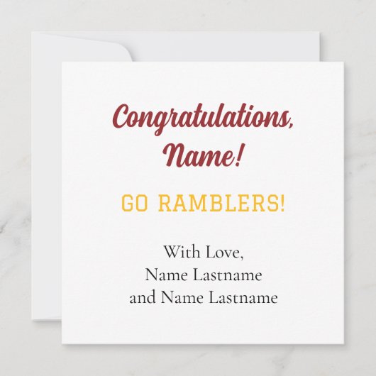 ロヨラ大学シカゴLUCギフトカード カード (正面)