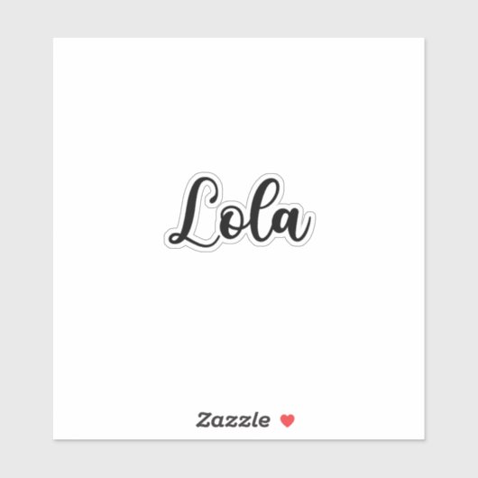 ロラの名前 - 手書きカリグラフィー シール (シート)