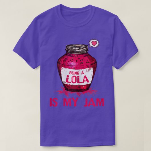 ロラの女性は私のジャム祖母おもしろいGr Tシャツ (デザイン正面)