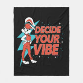 ロラバニーがあなたの雰囲気を決める フリースブランケット (正面)